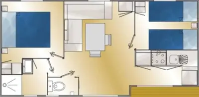 Plan de l'établissement Camping 4 étoiles - Parc aquatique - ccbbiei