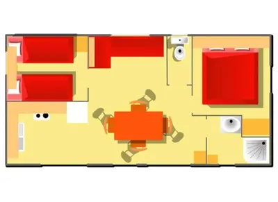 Plan de l'établissement Camping 4 étoiles - Parc aquatique - ccbbiei