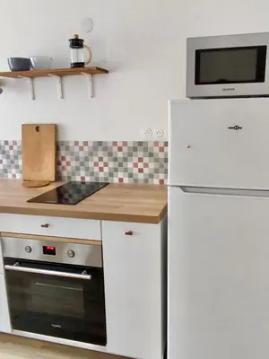 Cuisine ou kitchenette dans l'établissement Appartement 1 chambre Centre Ville