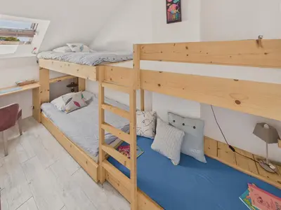 Un ou plusieurs lits dans un hébergement de l'établissement 200m plage - duplex pour 2 adultes, 2 enfants