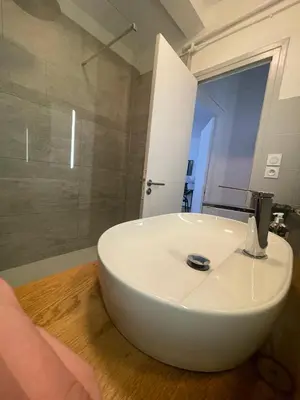 Salle de bains dans l'établissement Appartement 2 pers centre Siam