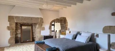 Coin salon dans l'établissement Manoir de Kerenneur