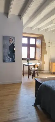 Coin salon dans l'établissement Manoir de Kerenneur