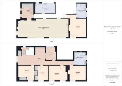 Plan de l'établissement Vue rivière - grande maison et jardin pour 10