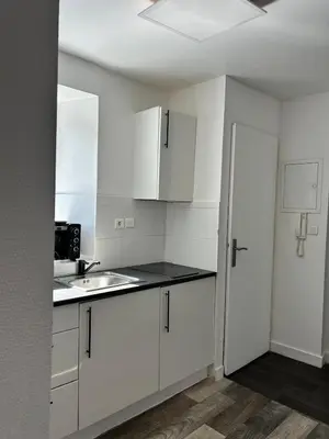 Cuisine ou kitchenette dans l'établissement Le Duplex de la Place