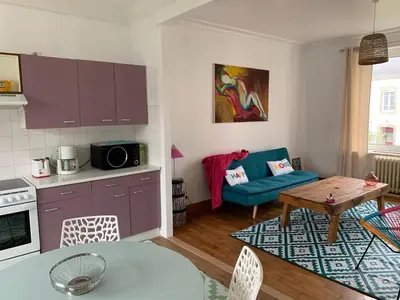 Cuisine ou kitchenette dans l'établissement Séjour en pays Bigouden