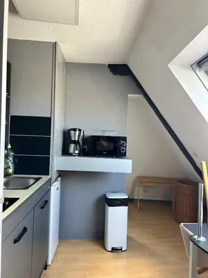 Cuisine ou kitchenette dans l'établissement Le Nid Masarde