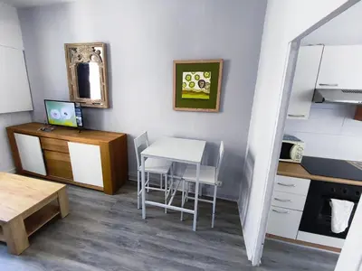 Cuisine ou kitchenette dans l'établissement Studio Cozy Centre