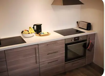 Cuisine ou kitchenette dans l'établissement Ker Avel - calme- cozy