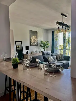Coin salon dans l'établissement Pevar Milin - proche centre & parking privé