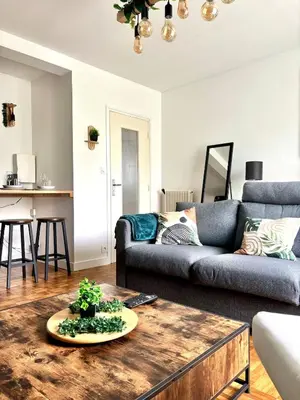 Coin salon dans l'établissement Pevar Milin - proche centre & parking privé