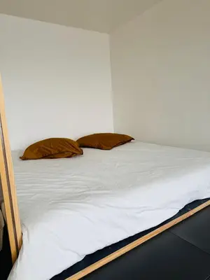 Un ou plusieurs lits dans un hébergement de l'établissement Brõcean - Studio with sea view -