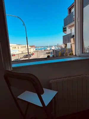 Balcon ou terrasse dans l'établissement Brõcean - Studio with sea view -