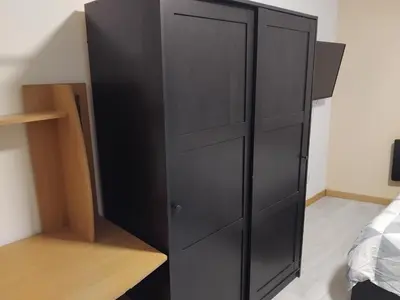 Un ou plusieurs lits dans un hébergement de l'établissement Duplex Brest Pilier Rouge avec internet et TV dans la chambre et le salon