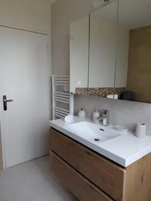 Salle de bains dans l'établissement Villa Mahina - 6 chambres - 12 pers