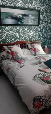 Un ou plusieurs lits dans un hébergement de l'établissement Chambre d hote bucolique