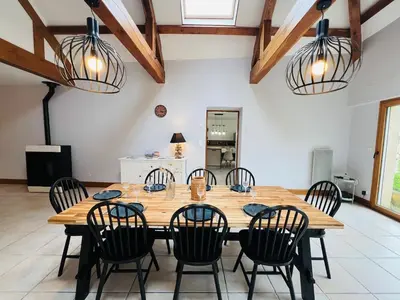 Coin salon dans l'établissement L'Echappée familiale en bord de mer