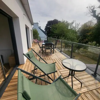 Balcon ou terrasse dans l'établissement 