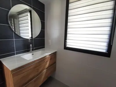 Salle de bains dans l'établissement Au fil de l'eau