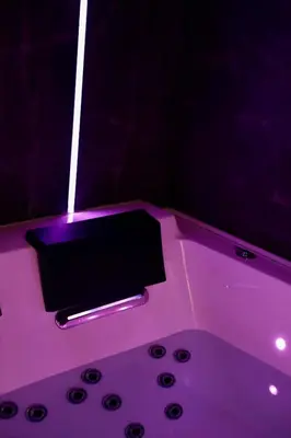 Télévision ou salle de divertissement dans l'établissement LoveRoom La Petite Suite avec SPA