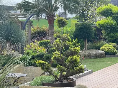 Jardin de l'établissement VILLA de Standing, 10 personnes, Piscine, Spa à 200m des plages