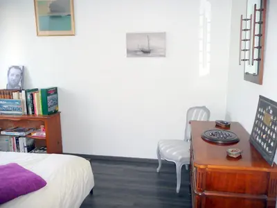 Un ou plusieurs lits dans un hébergement de l'établissement Holiday Home in Brittany with Sea View