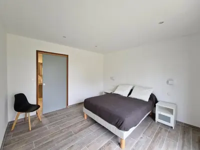 Un ou plusieurs lits dans un hébergement de l'établissement Stay in Brittany House by St Michel