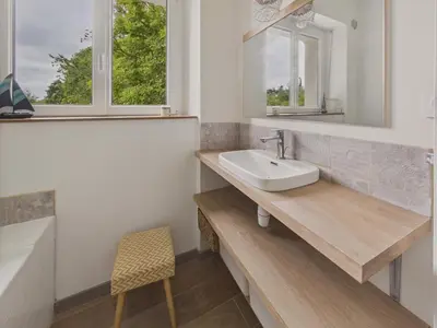 Plan de l'établissement Dépendance 2 adultes 2 enfants - avec jardin