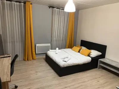 Un ou plusieurs lits dans un hébergement de l'établissement Appartement Brest proximité gare et centre ville