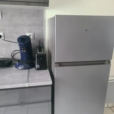 Cuisine ou kitchenette dans l'établissement Appartement Brest proximité gare et centre ville