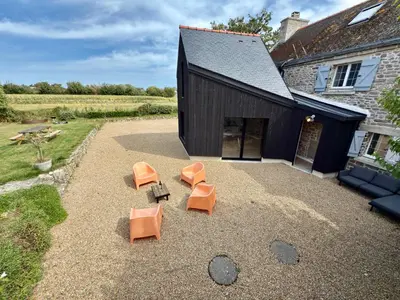 Jardin de l'établissement MEZKOLE - Maison de vacances familiale à Plouguerneau 10 personnes, jardin, proche plages