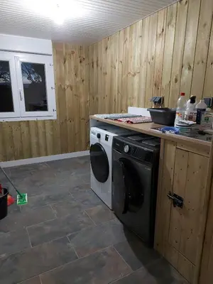 Cuisine ou kitchenette dans l'établissement Petite maison à la campagne