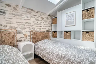 Un ou plusieurs lits dans un hébergement de l'établissement Le Gîte de Kerc'hoat