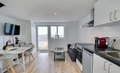 Cuisine ou kitchenette dans l'établissement Ti boudiged