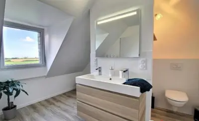 Salle de bains dans l'établissement Ti boudiged
