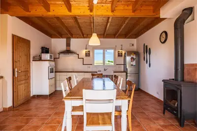 Cuisine ou kitchenette dans l'établissement La dune des Amiets - Cléder