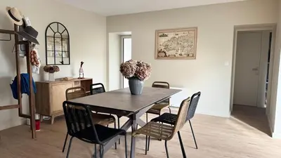 Coin salon dans l'établissement Ty Glaz - Maison Bord de mer avec jardin, proche plage