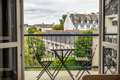 Balcon ou terrasse dans l'établissement Les balcons de la Thalasso
