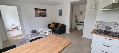 Cuisine ou kitchenette dans l'établissement Appartement lumineux -terrasse au cœur de Morlaix