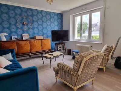 Télévision ou salle de divertissement dans l'établissement Beautiful renovated villa
