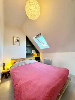 Un ou plusieurs lits dans un hébergement de l'établissement Havre de paix en Bretagne - Maison de charme