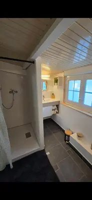 Salle de bains dans l'établissement Chez la Rose
