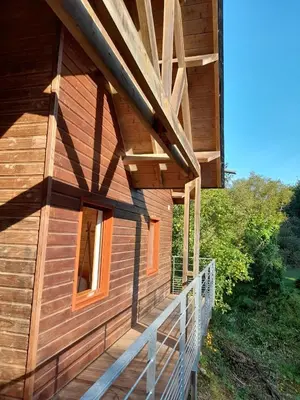 Balcon ou terrasse dans l'établissement La Terrasse Suspendue, proche des plages