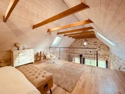 Un ou plusieurs lits dans un hébergement de l'établissement La Casa de Natina Cocoon & Balnéo