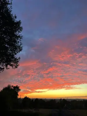 Lever ou coucher de soleil vu de le B&B/chambre d'hôtes ou à proximité
