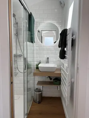 Salle de bains dans l'établissement L'Échappée Ressourçante