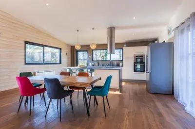 Cuisine ou kitchenette dans l'établissement Ti Koad