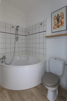 Salle de bains dans l'établissement appartement entre plages et centre historique