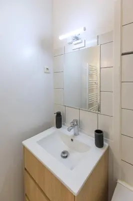 Salle de bains dans l'établissement appartement entre plages et centre historique