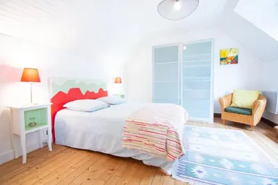 Un ou plusieurs lits dans un hébergement de l'établissement Les Hauts de Morgat I Terrasse & plage à 100m